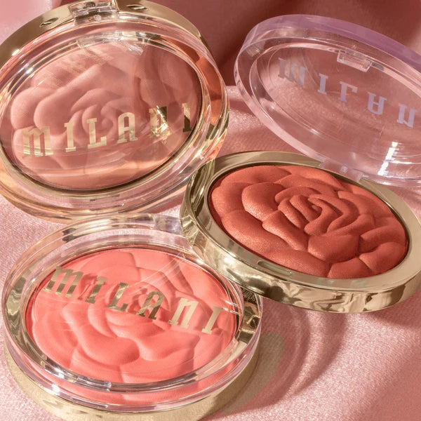 Milani Rose Powder Blush - Matte Face Sculpting Compact (0.60 oz / 17g)