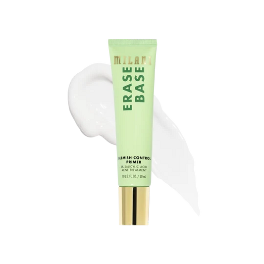 Milani Erase Base Blemish Control Primer - 2% Salicylic Acid Acne Treatment (1 Fl Oz / 30ml)