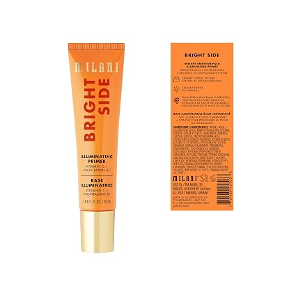 Milani Bright Side Illuminating Primer - Vitamin C & Provitamin B5 Glowing Base (1 Fl Oz / 30ml)