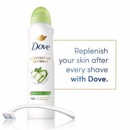 Dove Advanced Care Dry Spray Antiperspirant - Cool Essentials Cucumber & Green Tea (3.8 oz / 107g)