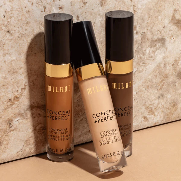 Milani Conceal + Perfect Longwear Concealer - Full Coverage Liquid Face Concealer (0.17 Fl Oz / 5ml)