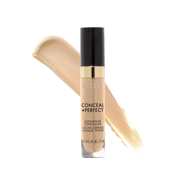 Milani Conceal + Perfect Longwear Concealer - Full Coverage Liquid Face Concealer (0.17 Fl Oz / 5ml)