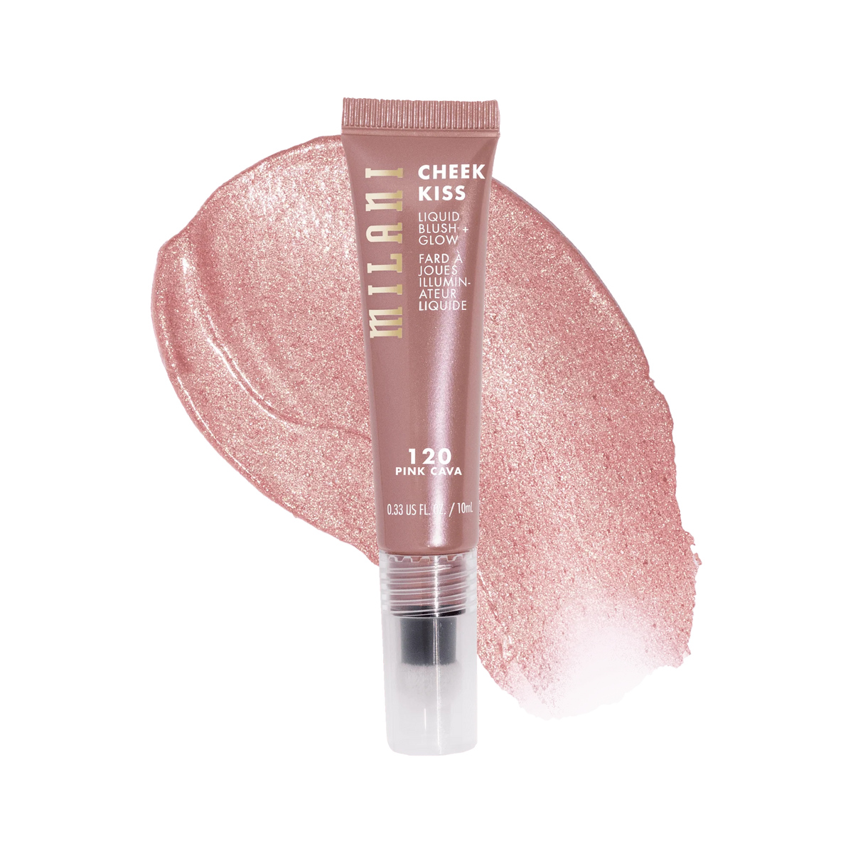 Milani Cheek Kiss Liquid Blush + Glow - Illuminating Cheek Tint with Cushion Applicator (0.33 Fl Oz / 10ml)