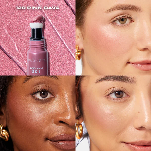 Milani Cheek Kiss Liquid Blush + Glow - Illuminating Cheek Tint with Cushion Applicator (0.33 Fl Oz / 10ml)