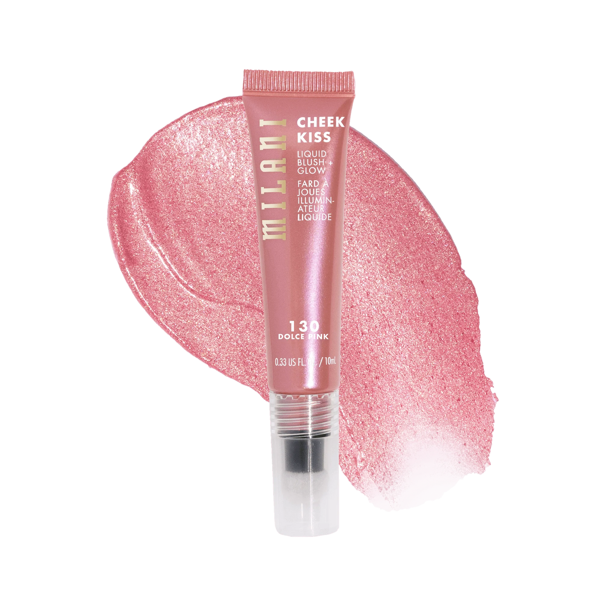 Milani Cheek Kiss Liquid Blush + Glow - Illuminating Cheek Tint with Cushion Applicator (0.33 Fl Oz / 10ml)
