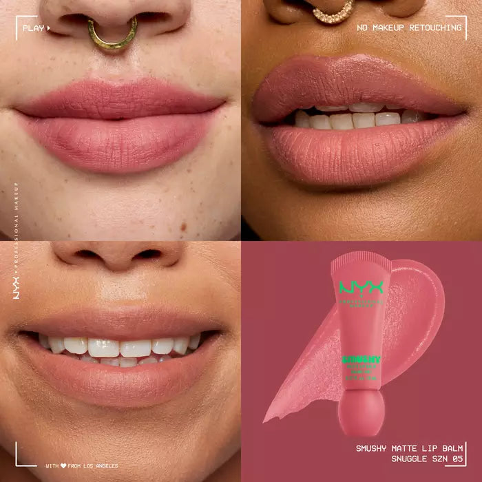 NYX Professional Makeup Smushy Matte Lip Balm Nourishing Blurring Tinted Lip Cream