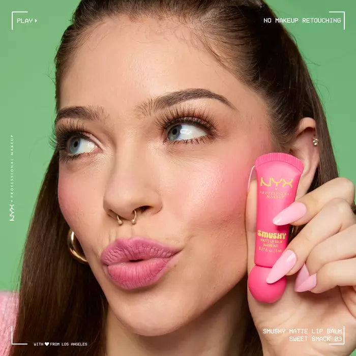 NYX Professional Makeup Smushy Matte Lip Balm Nourishing Blurring Tinted Lip Cream