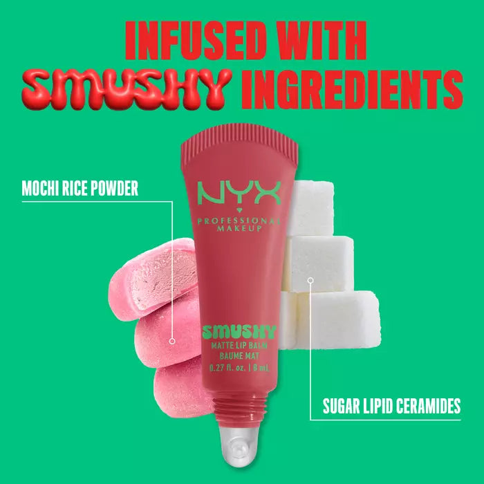 NYX Professional Makeup Smushy Matte Lip Balm Nourishing Blurring Tinted Lip Cream