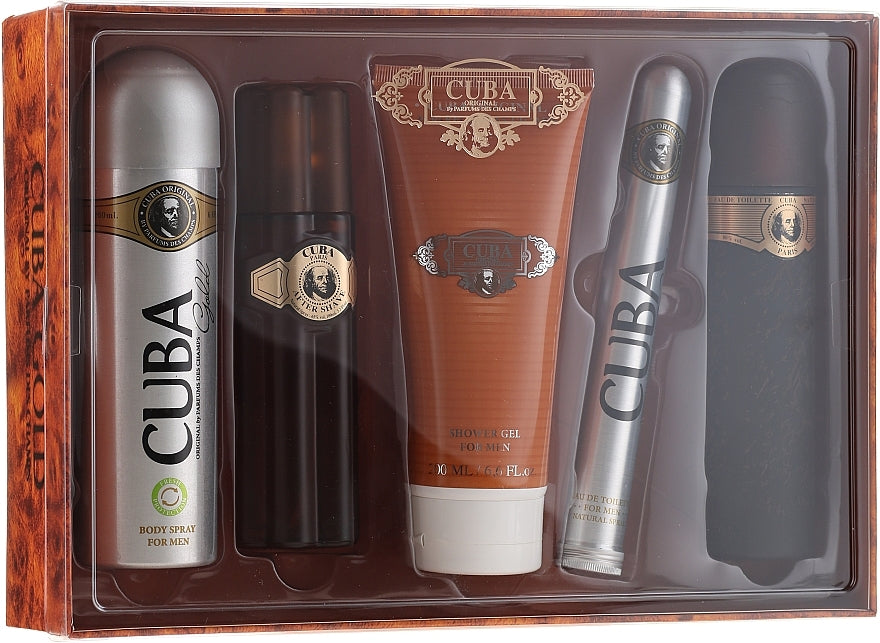 Cuba Gold Perfume Gift Set for Men – Original Luxury Fragrance Collection