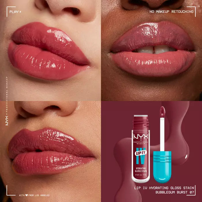 NYX Professional Makeup Lip IV Hydrating Gloss Stain Vitamin Infused Lip Tint