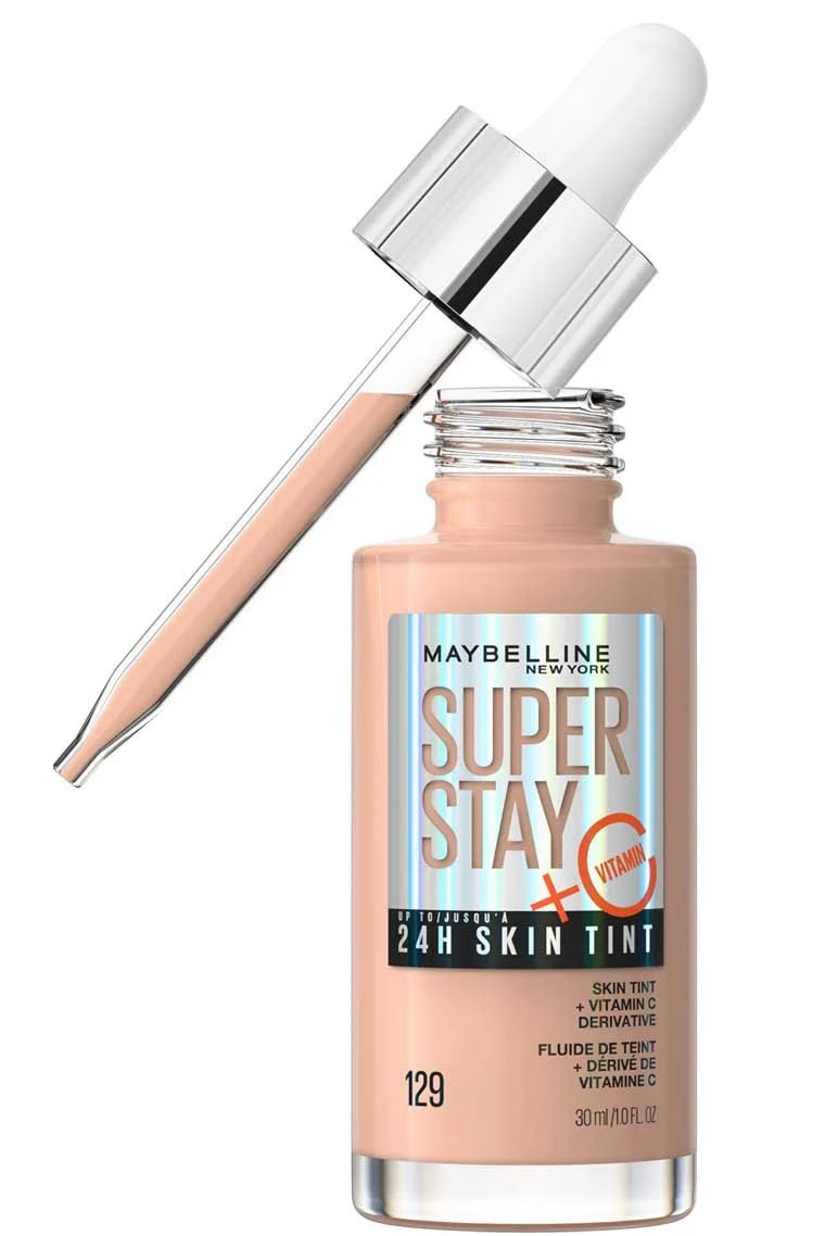 Maybelline Super Stay Skin Tint Foundation with Vitamin C – Lightweight Buildable Coverage