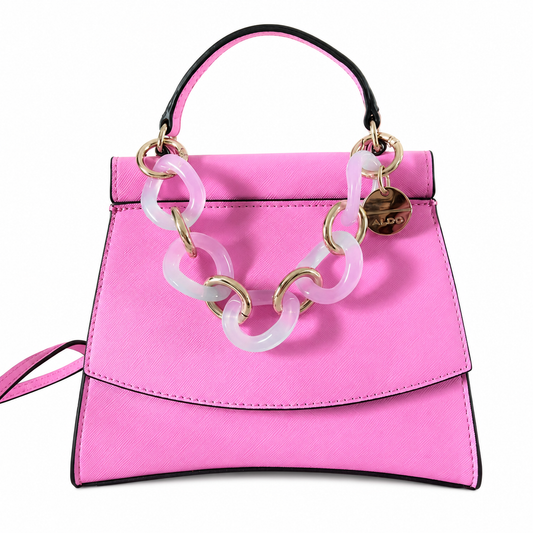 ALDO Pink Top Handle Satchel Bag for Women | Luxury Designer Handbag