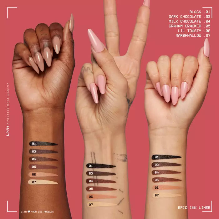NYX Professional Makeup Epic Ink Liner Waterproof Liquid Eyeliner Pen Black