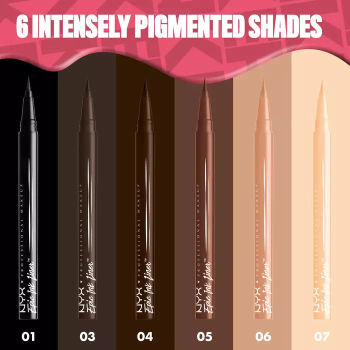 NYX Professional Makeup Epic Ink Liner Waterproof Liquid Eyeliner Pen Black