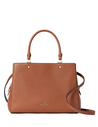 Kate Spade Brown Leather Satchel Bag for Women | Luxury Designer Handbag