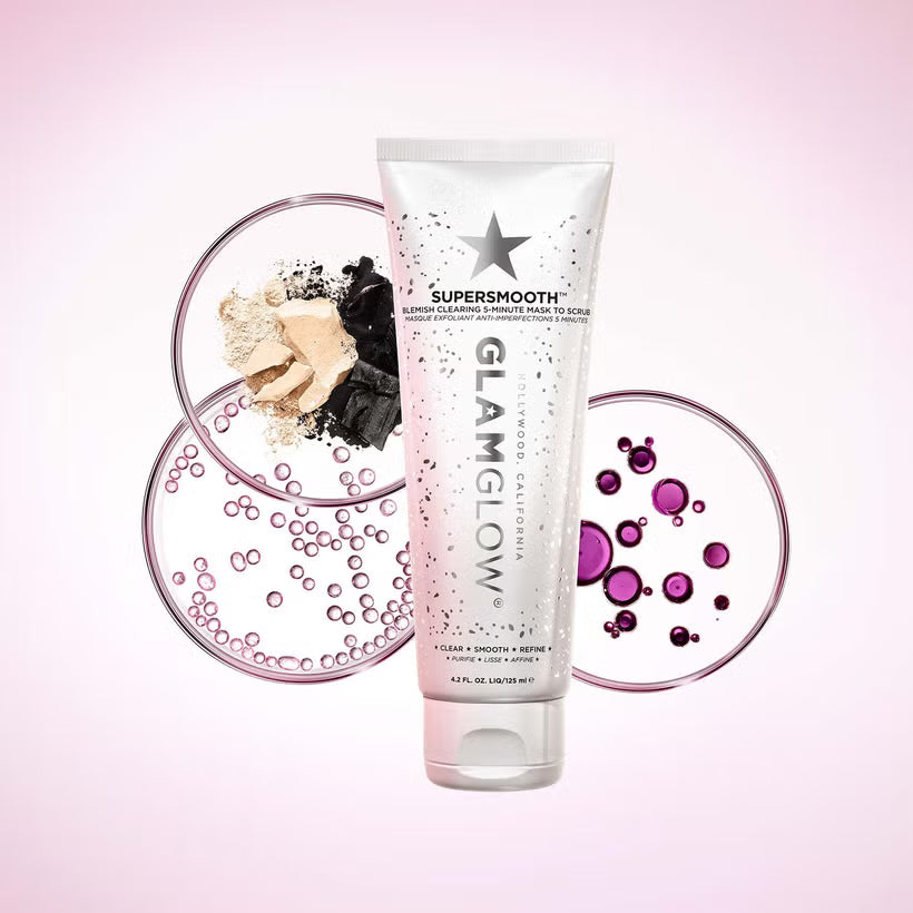 Glamglow Supersmooth Blemish Clearing 5-Minute Mask to Scrub (125ml)