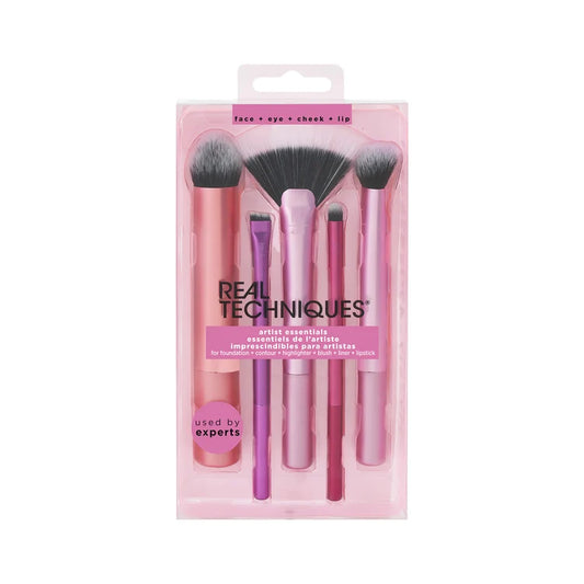 Real Techniques Artist Essentials Makeup Brush Set – Foundation, Contour, Highlighter, Blush, Liner & Lip Brushes