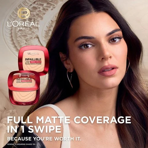 L'Oreal Paris Infallible 24H Fresh Wear Foundation in a Powder Full Matte Coverage