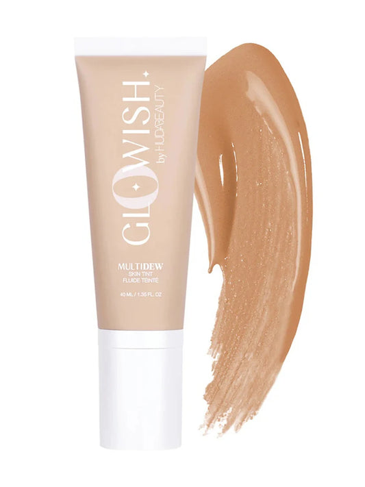 GLOWISH by Huda Beauty Multi Dew Skin Tint 40ml – Hydrating Dewy Face Tint