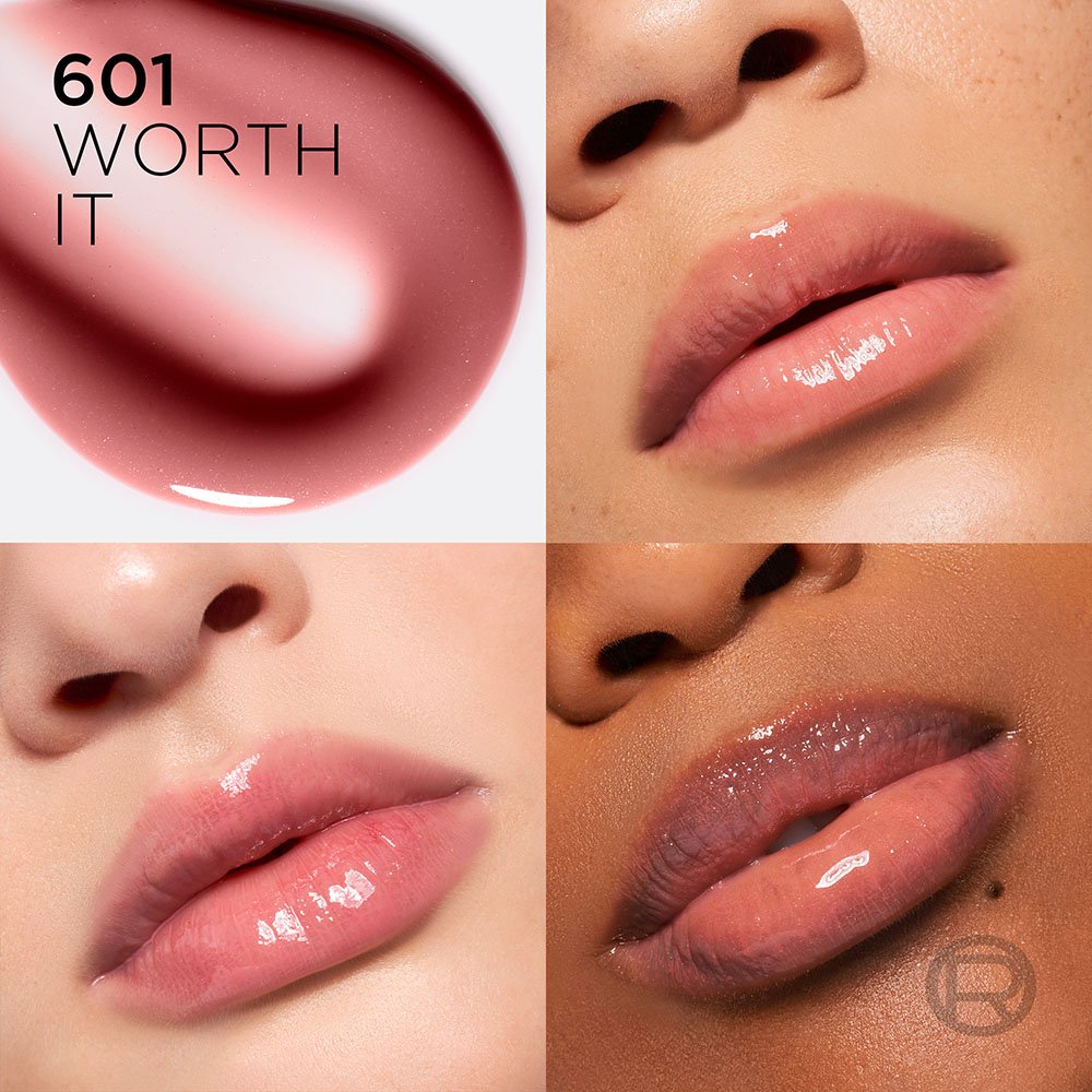 L'Oreal Paris Plump Ambition Hyaluron Lip Oil Hydrating Gloss High Shine Tint