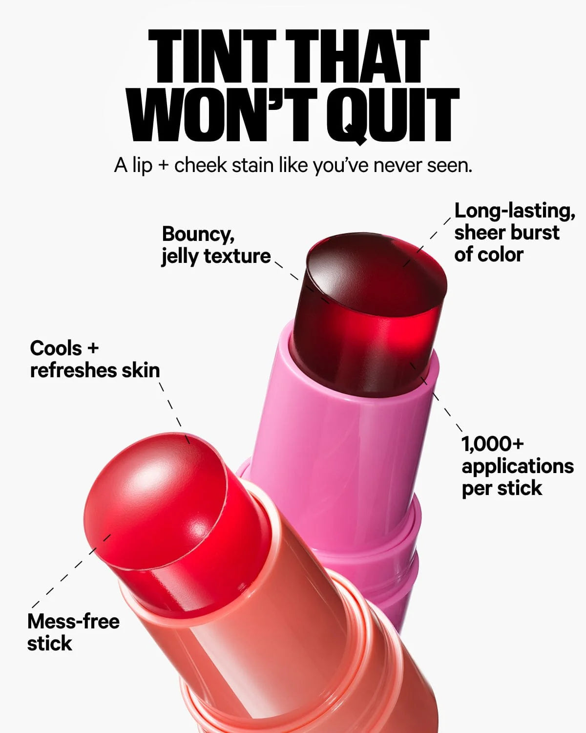 Milk Makeup Jelly Tint – Hydrating Gel Blush & Lip Tint