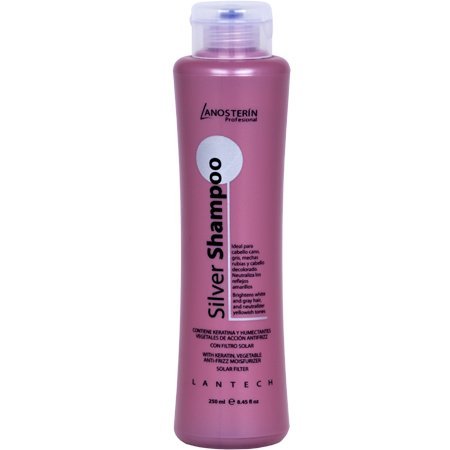 Lanosterin Professional Silver Shampoo 250ml – Purple Shampoo for Blonde & Gray Hair