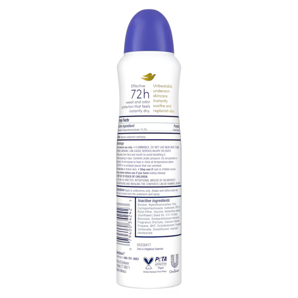 Dove Advanced Care Dry Spray Antiperspirant - Nourished Beauty (3.8 oz / 107g)