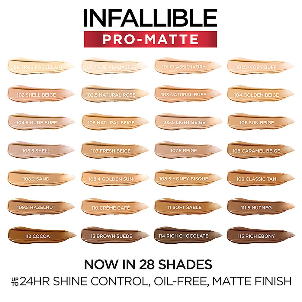 L'Oreal Paris Infallible Pro Matte Liquid Foundation 24HR Longwear Oil Free