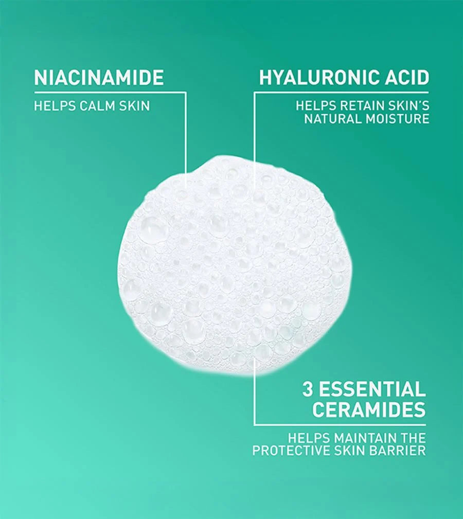 CeraVe Foaming Facial Cleanser 355ml for Normal to Oily Skin | Oil Control Face Wash with Ceramides