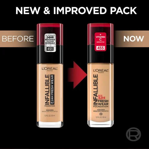 L'Oreal Paris Infallible 32H Fresh Wear Foundation Vitamin C Infused SPF 25