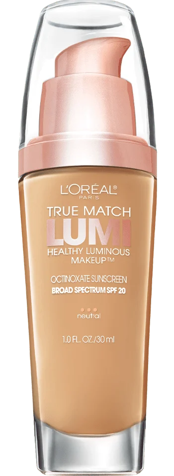 L'Oreal Paris True Match Lumi Healthy Luminous Makeup Broad Spectrum SPF 20 Sunscreen Foundation