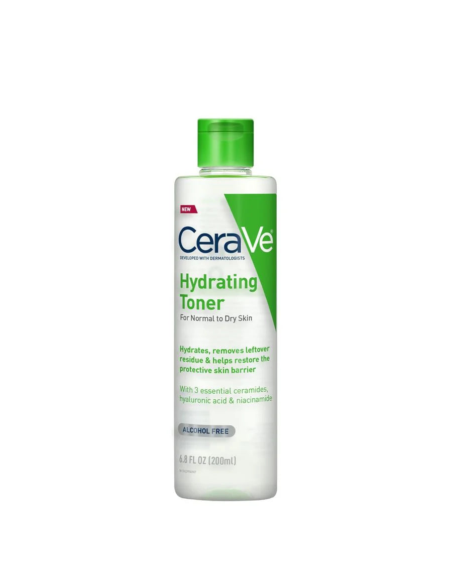 CeraVe Hydrating Toner 200ml for Normal to Dry Skin | Alcohol-Free Hydrating Facial Toner