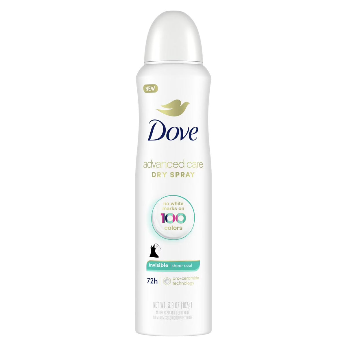 Dove Advanced Care Dry Spray Antiperspirant - Invisible Sheer Cool (3.8 oz / 107g)