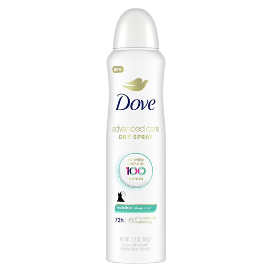 Dove Advanced Care Dry Spray Antiperspirant - Invisible Sheer Cool (3.8 oz / 107g)
