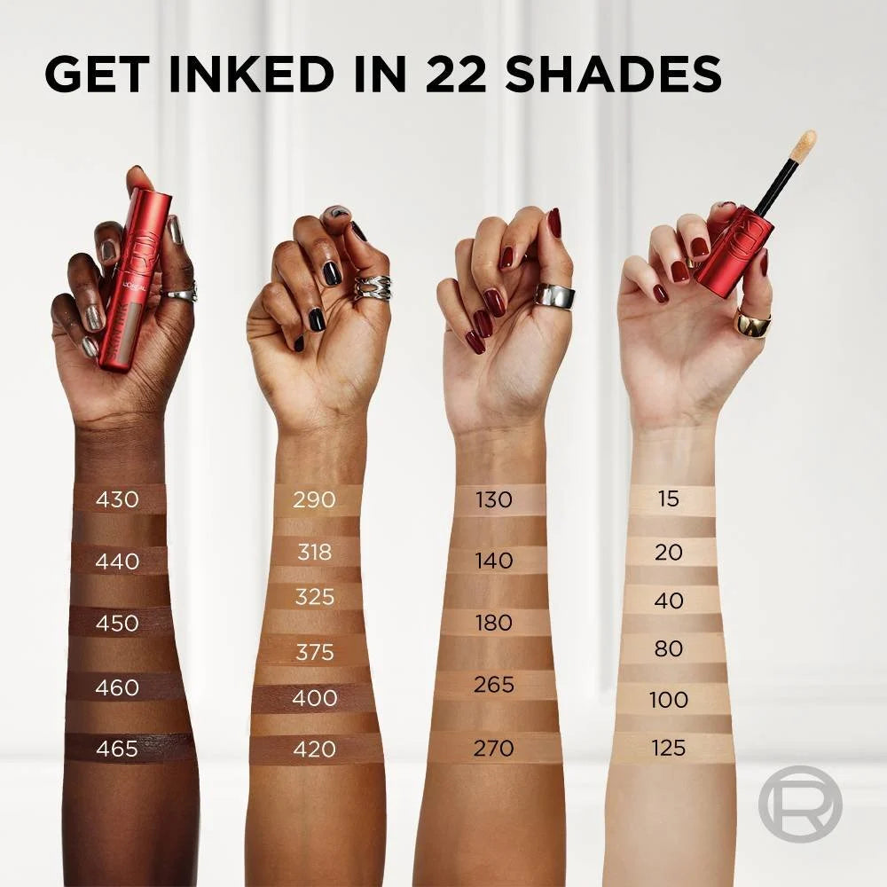 L'Oreal Paris Infallible Skin Ink Foundation Concealer Hybrid Full Coverage Liquid Matte