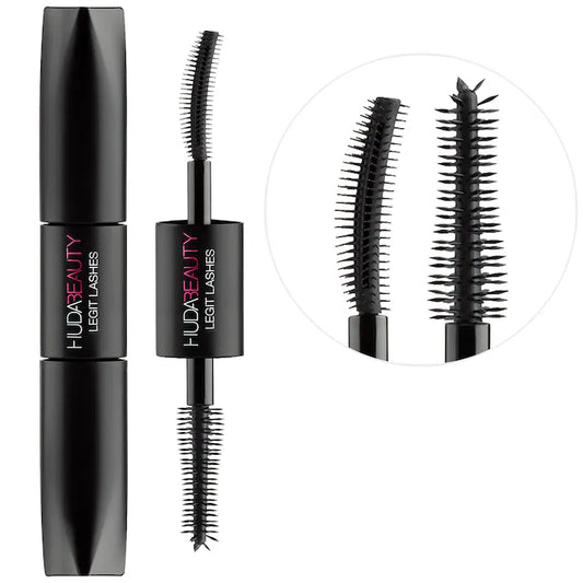 Huda Beauty Legit Lashes Mini Double-Ended Mascara 2 x 3.5ml – Volume, Curl & Length