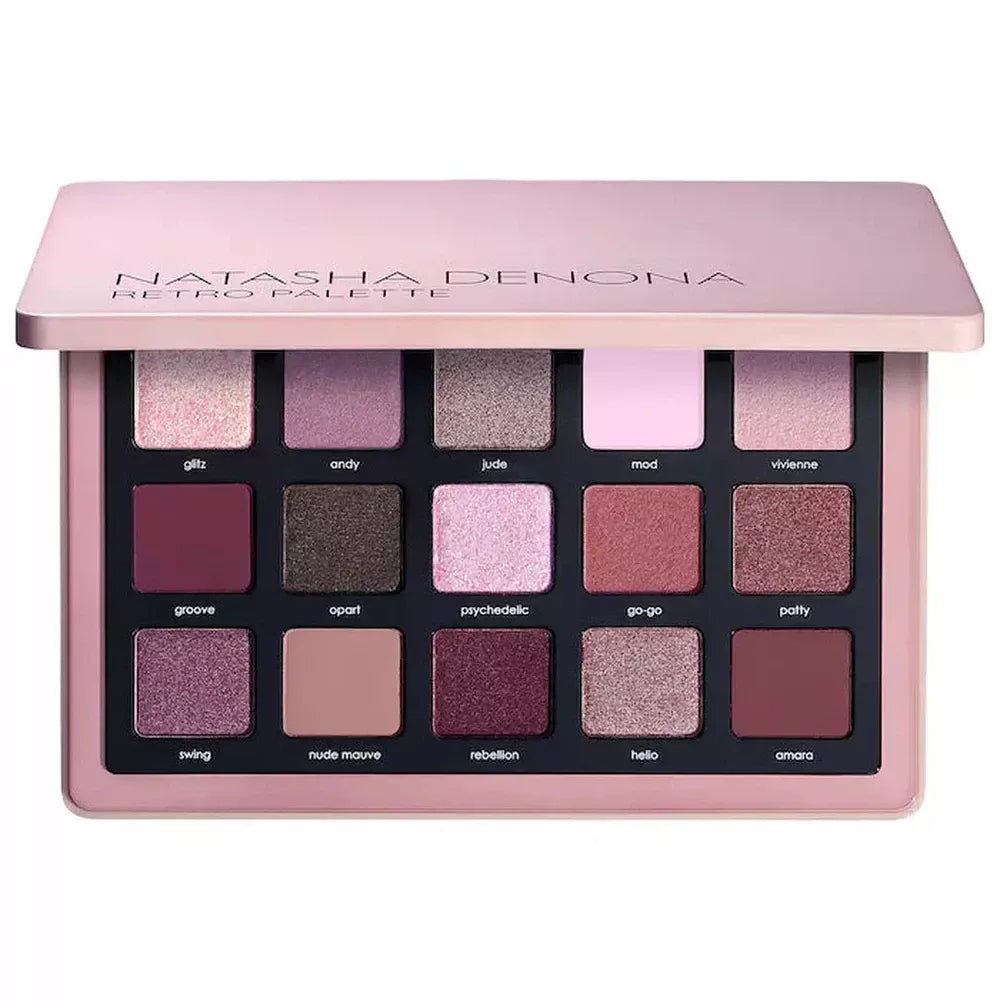 Natasha Denona Retro Palette 15 Shade Highly Pigmented Eyeshadow Palette 19.25g