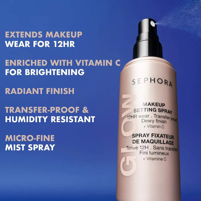 Sephora Collection Glow Makeup Setting Spray 12HR Wear Transferproof Mist